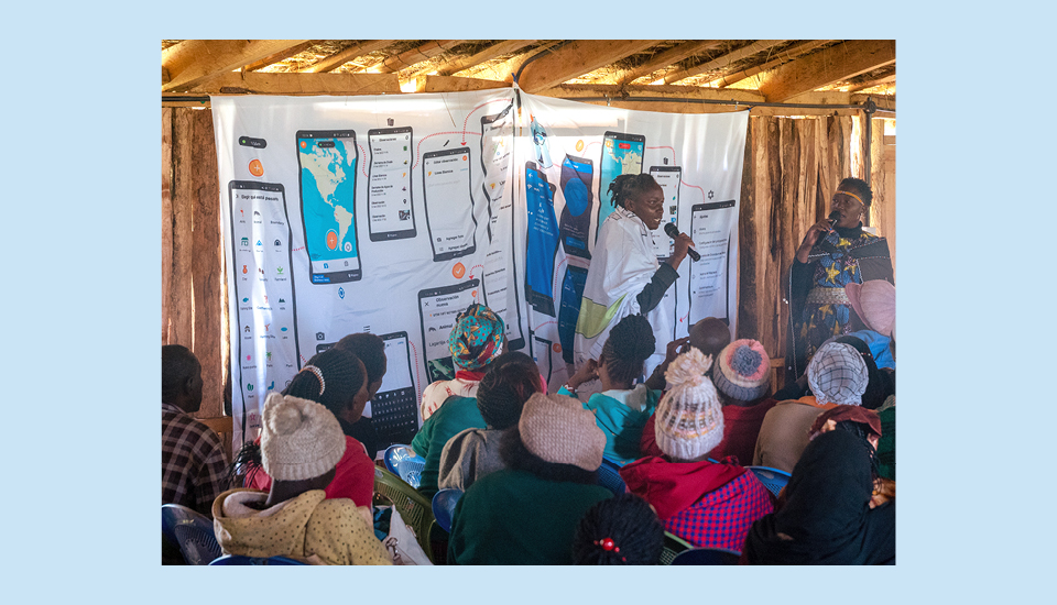 Image of a Mapeo training workshop for Ogiek communities on Mount Elgon, Kenya